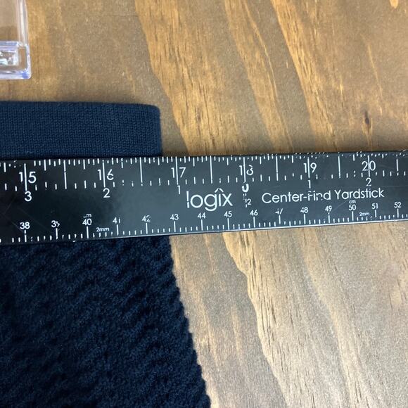 CAbi Womens Skirt Navy Blue Bon Voyage Knit Pull On Elastic Waist #290 Large - Picture 6 of 10